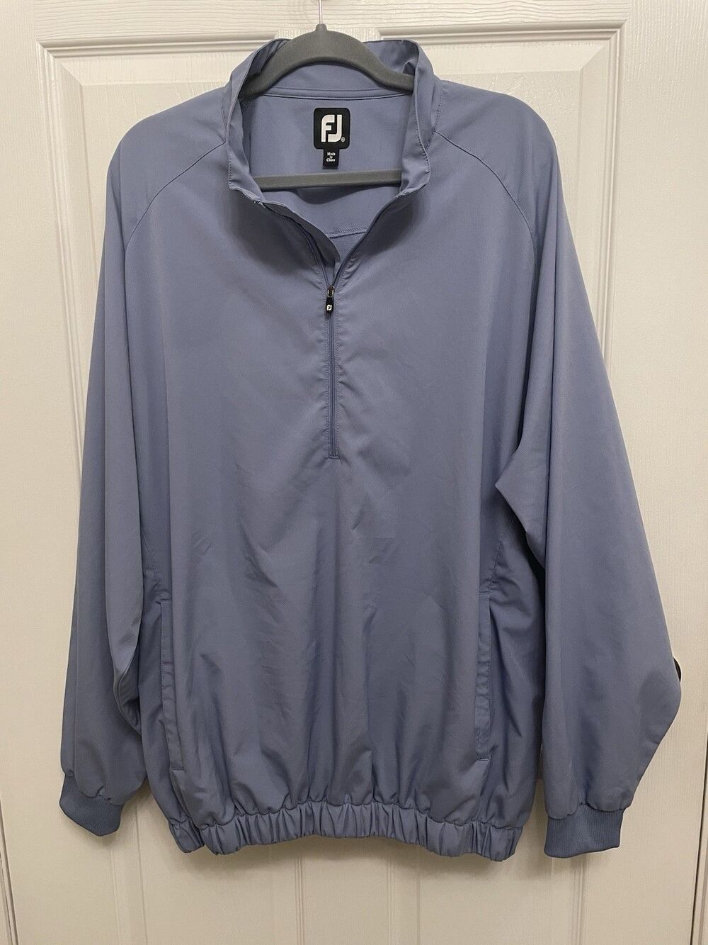 Footjoy FJ Men’s XL Half-Zip Windshirt Jacket Long Sleeve Blue Golf